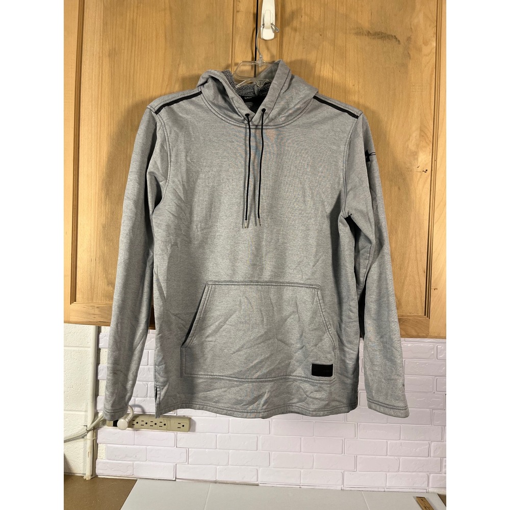 Under Armour Hoodie Mens Medium Gray ColdGear Fitted Graphic Pullover Sweatshirt